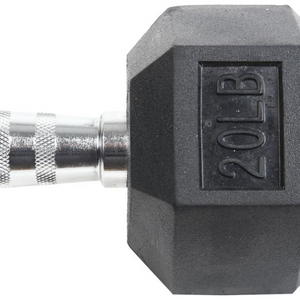20lbs Dumbell Hex with Ergo Handles Pair