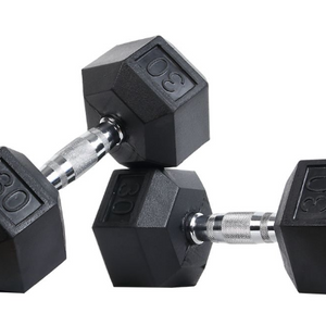 30lbs Dumbell Hex with Ergo Handles Pair