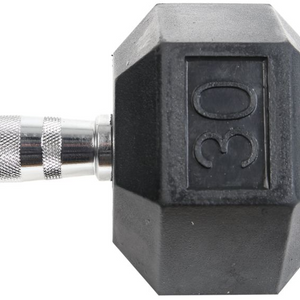 30lbs Dumbell Hex with Ergo Handles Pair