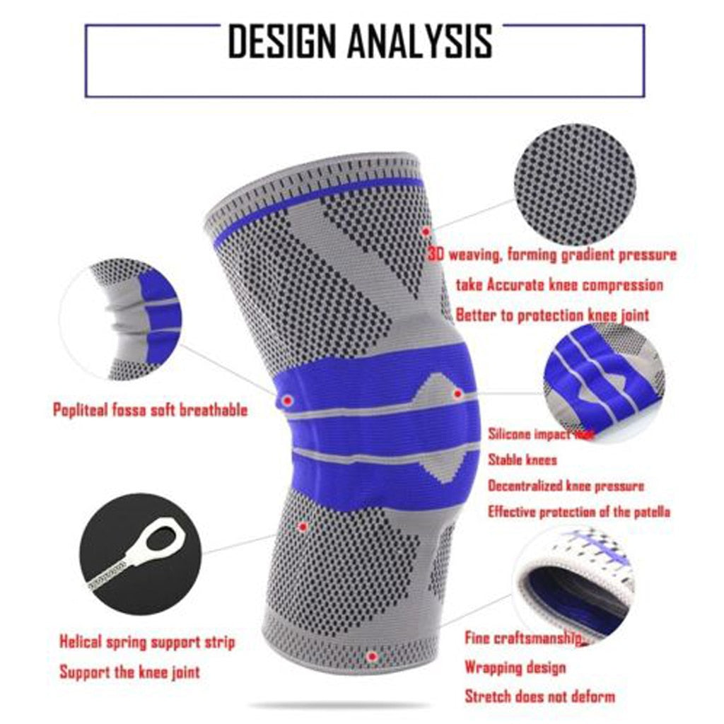1PCS Patchwork Knee Brace Support Sports Nylon Sleeve Pad Compression Sport Pads Running Basket Elbow Knee Pads