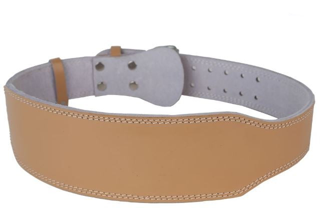 Leather Weight Lifting Belt Fits 34" - 41" front