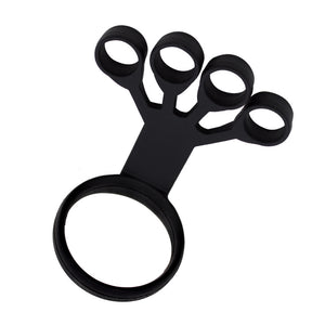 Black Silicone Wrist Stretcher Finger Exercise Trainer Finger Tension Circle Five Fingers