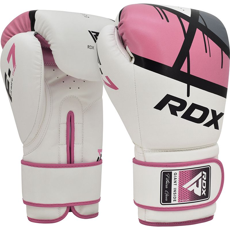 F7P EGO 12OZ PINK LEATHER X BOXING GLOVES by RDX