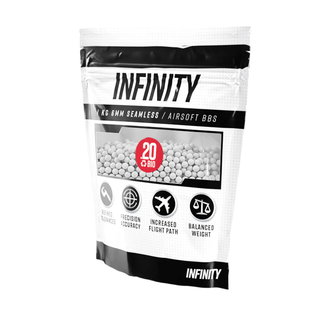 Infinity BIODEGRADEABLE .20g BBs 5000rd Bag 1kg
