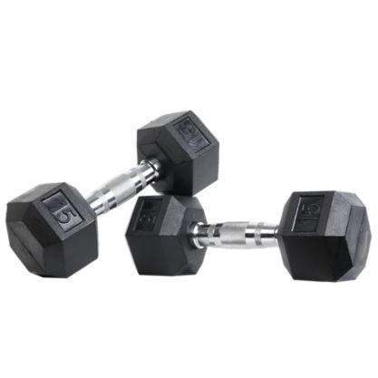 15lbs Dumbell Hex with Ergo Handles Pair