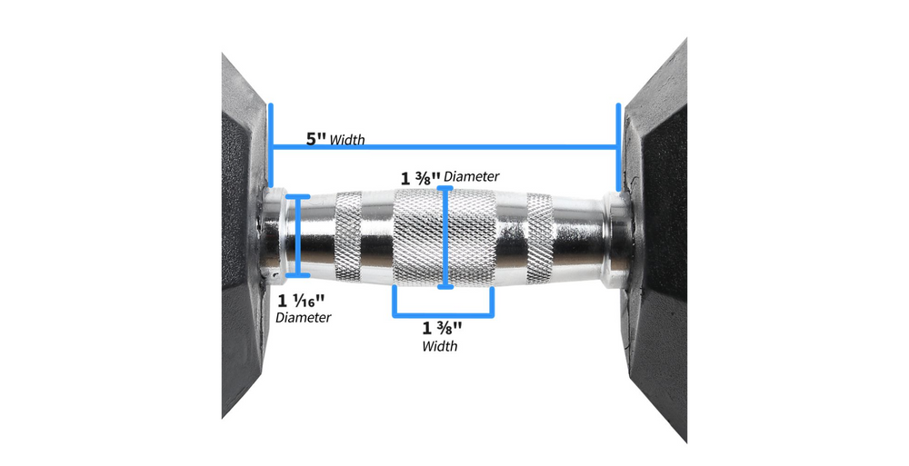 20lbs Dumbell Hex with Ergo Handles Pair