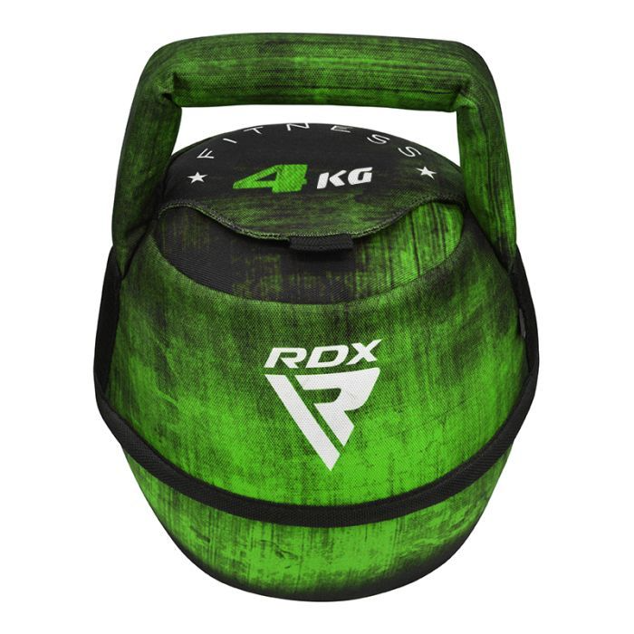 F1 GREEN / BLACK SAND FILLED KETTLEBELL 4-10KG by RDX