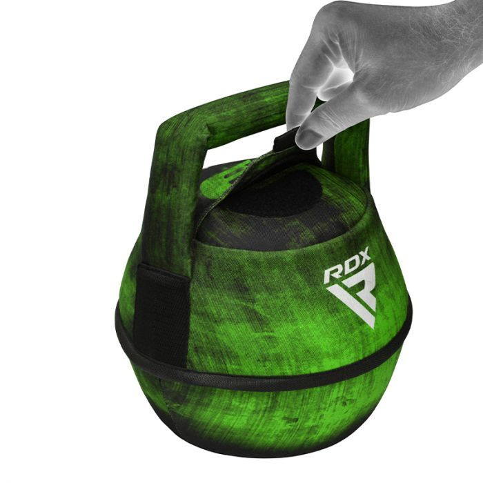 F1 GREEN / BLACK SAND FILLED KETTLEBELL 4-10KG by RDX