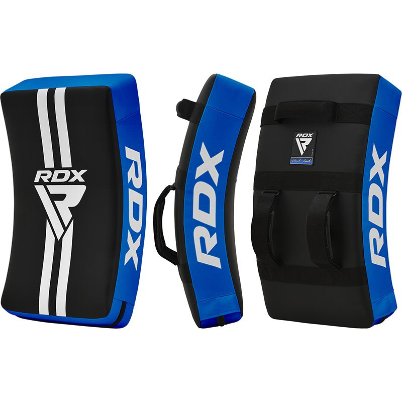 T1 GEL PADDED CURVED KICK SHIELD WITH NYLON HANDLES by RDX