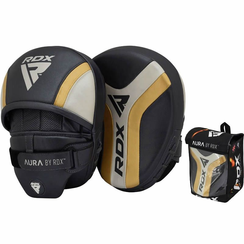 T17 AURA PRO BOXING TRAINING CURVED PUNCH MITTS by RDX
