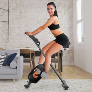 Foldable Exercise Bike Smart Stationary Cycling Bicycle for Home Fitness