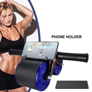 Abdominal Exercise Wheel Ab Roller Muscle Equipment with LCD Automatic Rebound