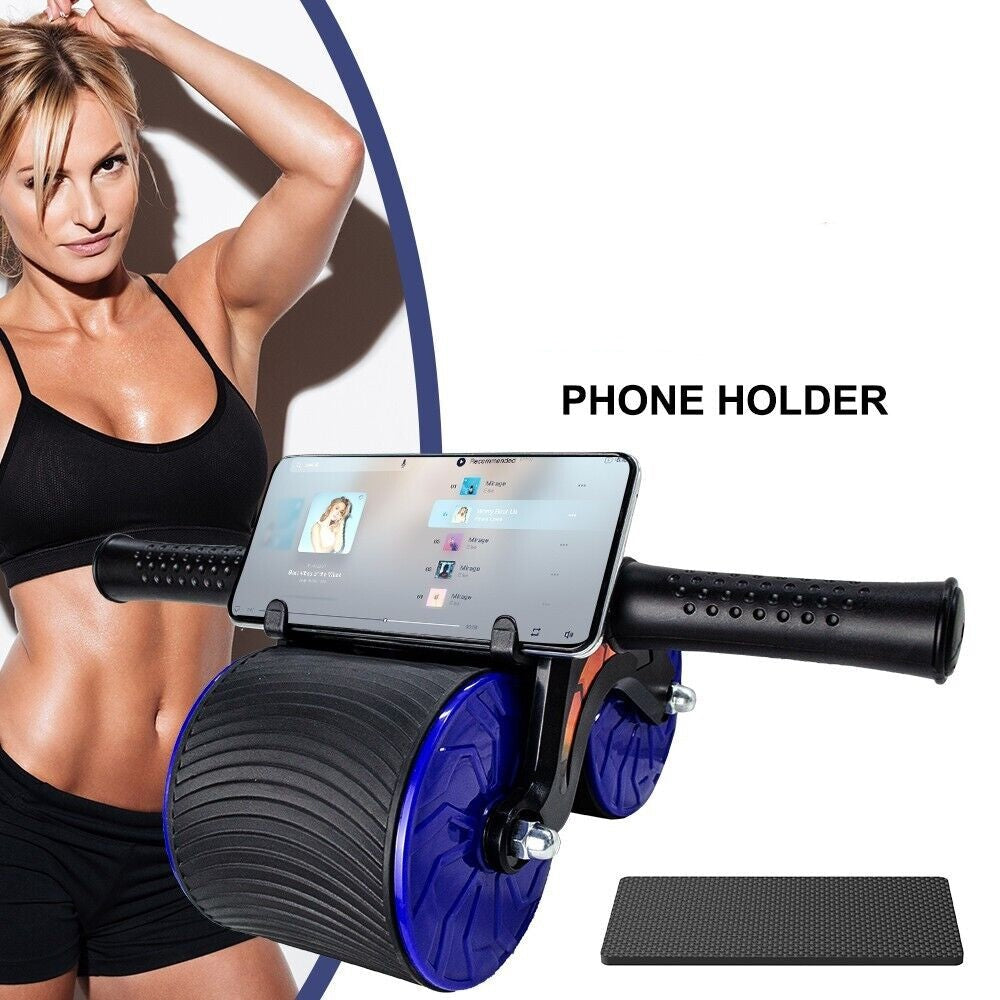 Abdominal Exercise Wheel Ab Roller Muscle Equipment with LCD Automatic Rebound