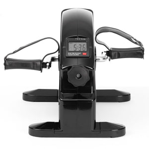 Under Desk Mini Exercise Bike with LCD Portable Pedal Exerciser Office Fitness