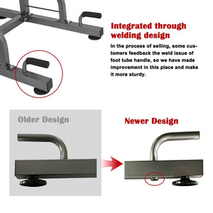 RELIFE Power Tower Dip Station Pull up Bar for Home Gym Strength Training 330Lbs