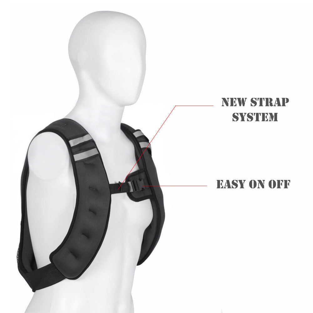 15LB Weighted Vest Exercise Training Adjustable Strap