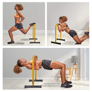 Dip Station Heavy Duty Dip Bar Stand Fitness Workout Adjustable Parallel Bars