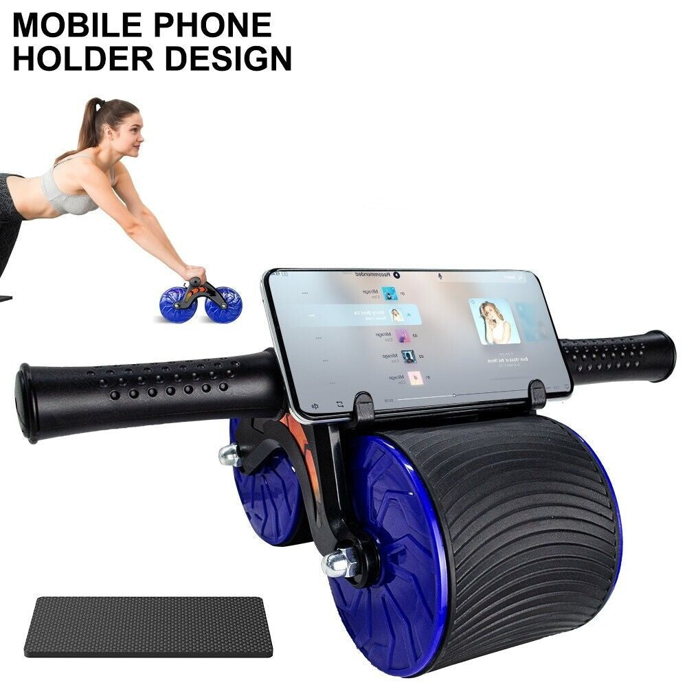 Abdominal Exercise Wheel Ab Roller Muscle Equipment with LCD Automatic Rebound