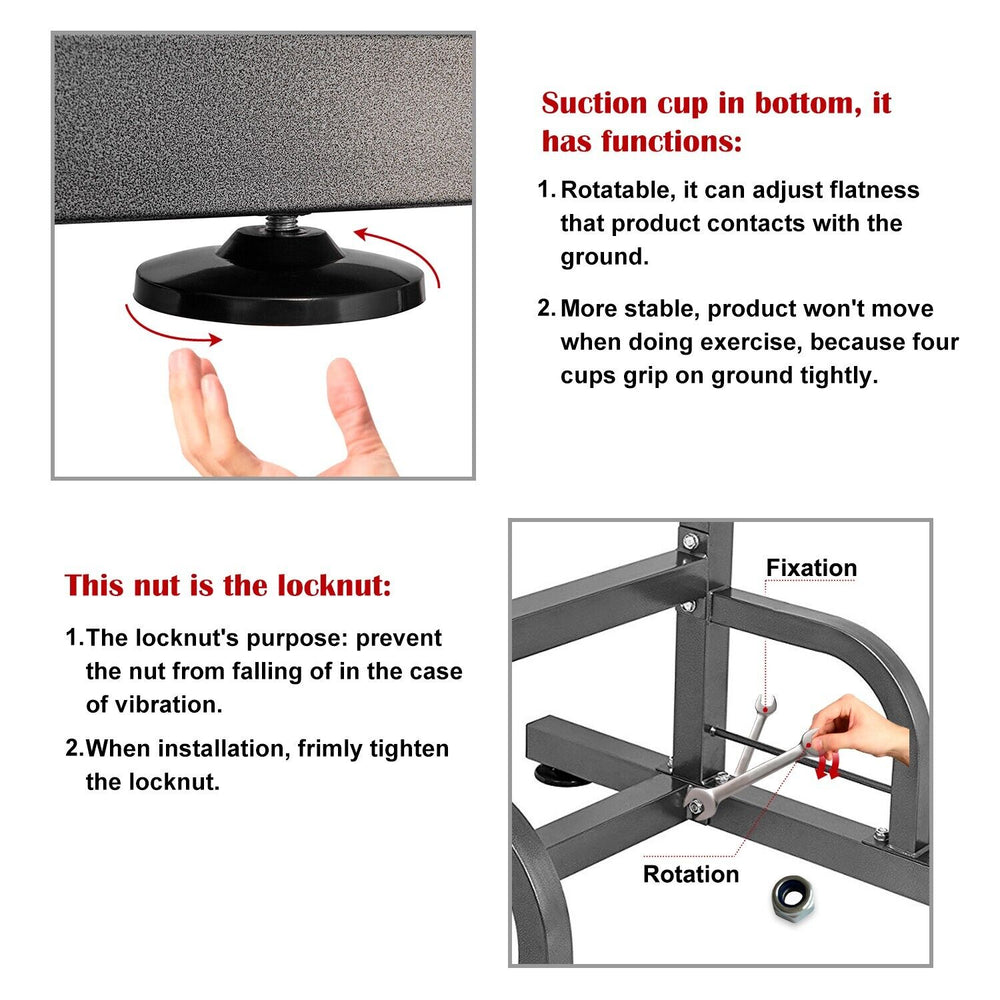 RELIFE Power Tower Dip Station Pull up Bar for Home Gym Strength Training 330Lbs