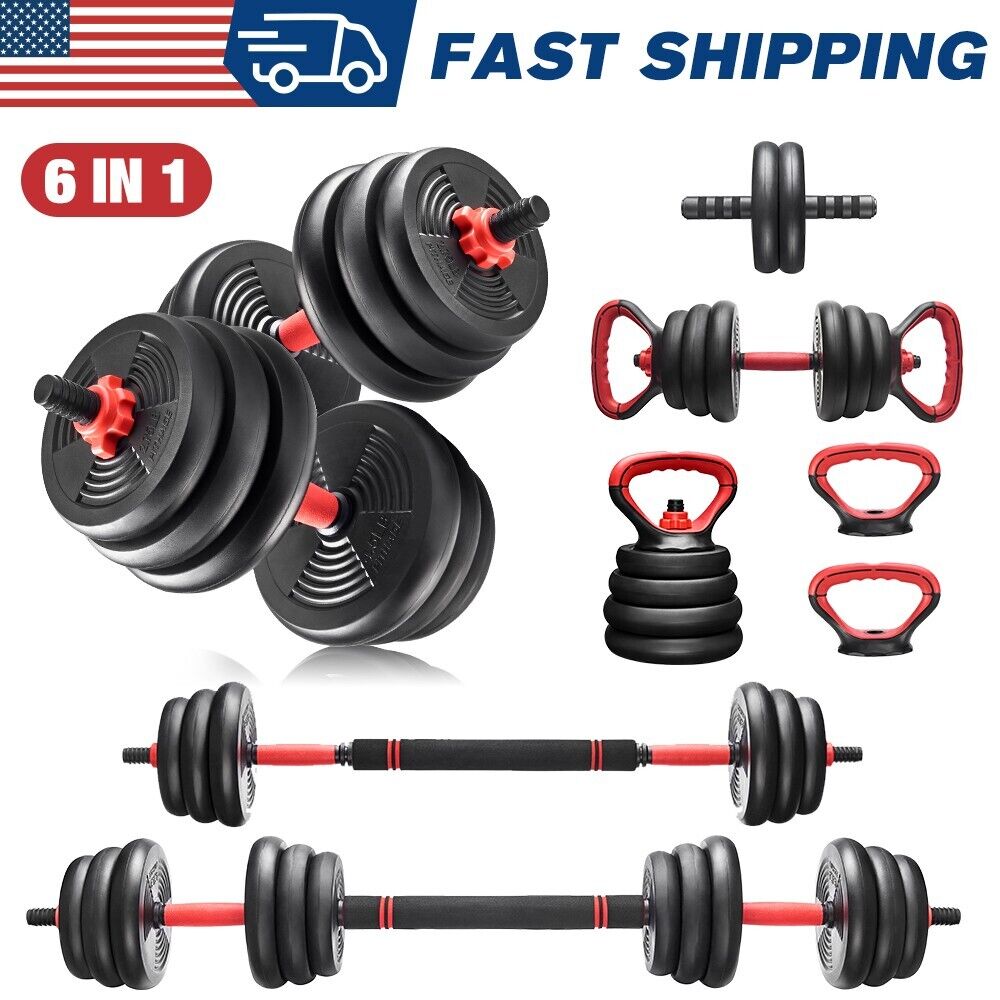 6in1 Adjustable Weight Dumbbell Set