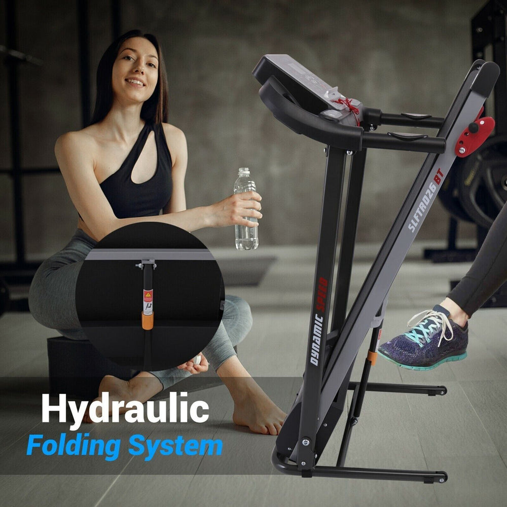 Serenelife Folding Treadmill Motorized Running Machine 3''LCD Display