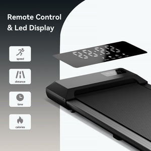 Walking Pad under Desk Treadmill Quiet 300 LBS Capacity Portable with Remote
