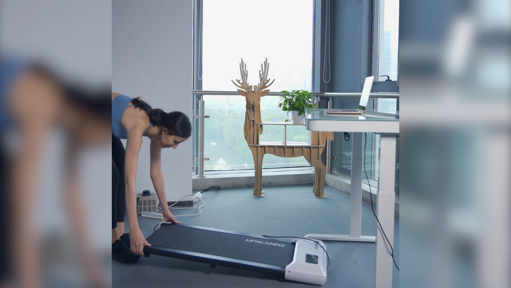 Walking Pad under Desk Treadmill Quiet 300 LBS Capacity Portable with Remote