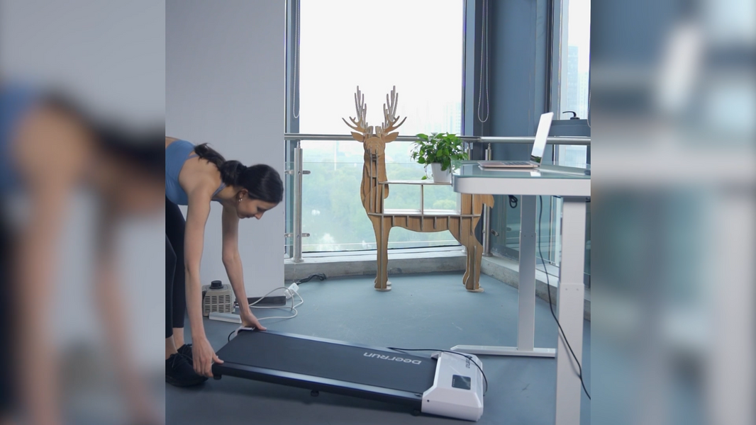 Walking Pad under Desk Treadmill Quiet 300 LBS Capacity Portable with Remote