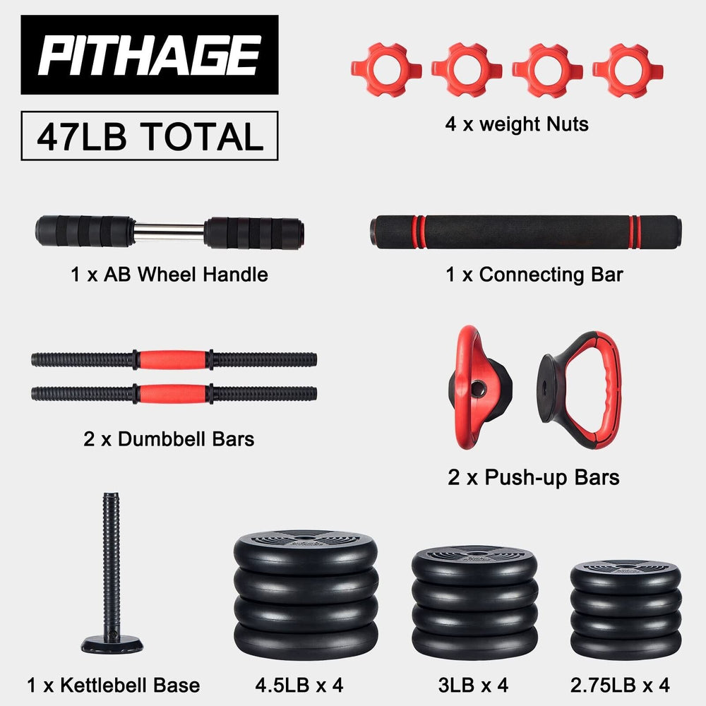 6in1 Adjustable Weight Dumbbell Set