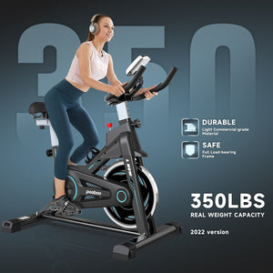 Pooboo Indoor Cycling Bike Stationary Exercise Bike Home Cardio Workout Machine