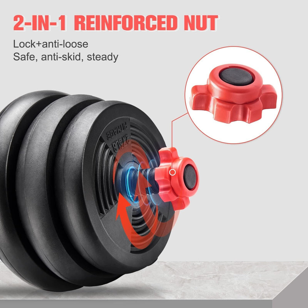 6in1 Adjustable Weight Dumbbell Set