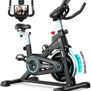 Pooboo Indoor Cycling Bike Stationary Exercise Bike Home Cardio Workout Machine