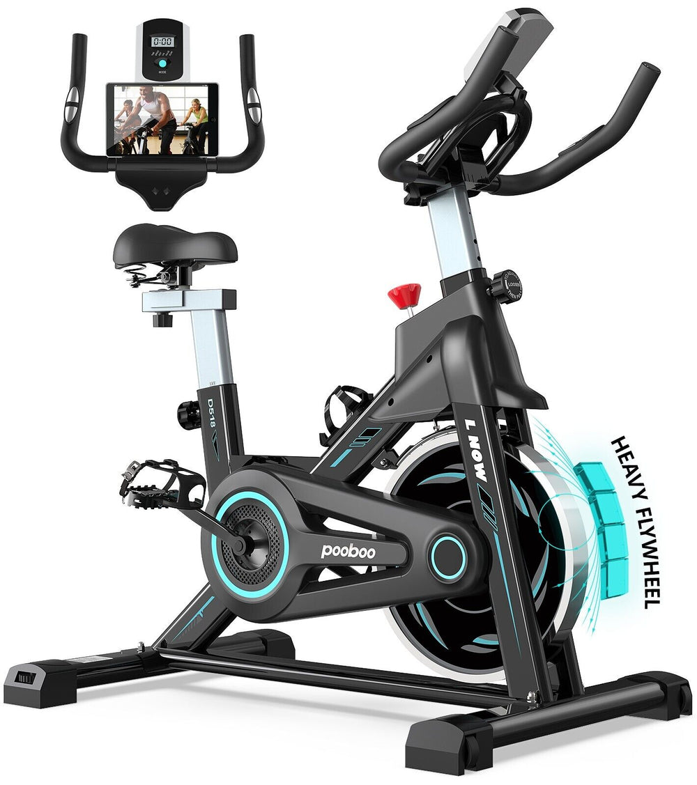 Pooboo Indoor Cycling Bike Stationary Exercise Bike Home Cardio Workout Machine