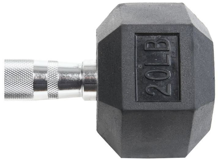 20lbs Dumbell Hex with Ergo Handles Pair