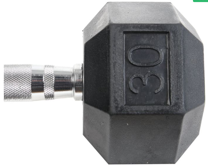 30lbs Dumbell Hex with Ergo Handles Pair