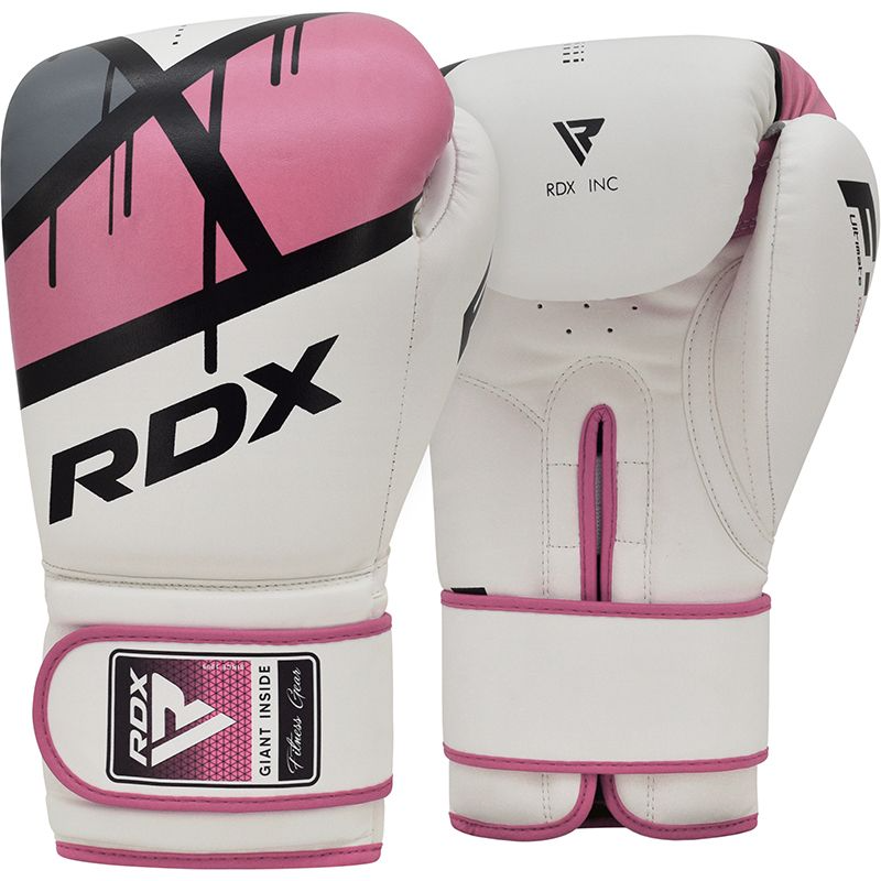 F7P EGO 12OZ PINK LEATHER X BOXING GLOVES by RDX