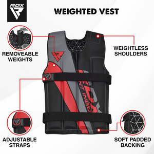 R1 ADJUSTABLE 10 18KG WEIGHTED VEST by RDX