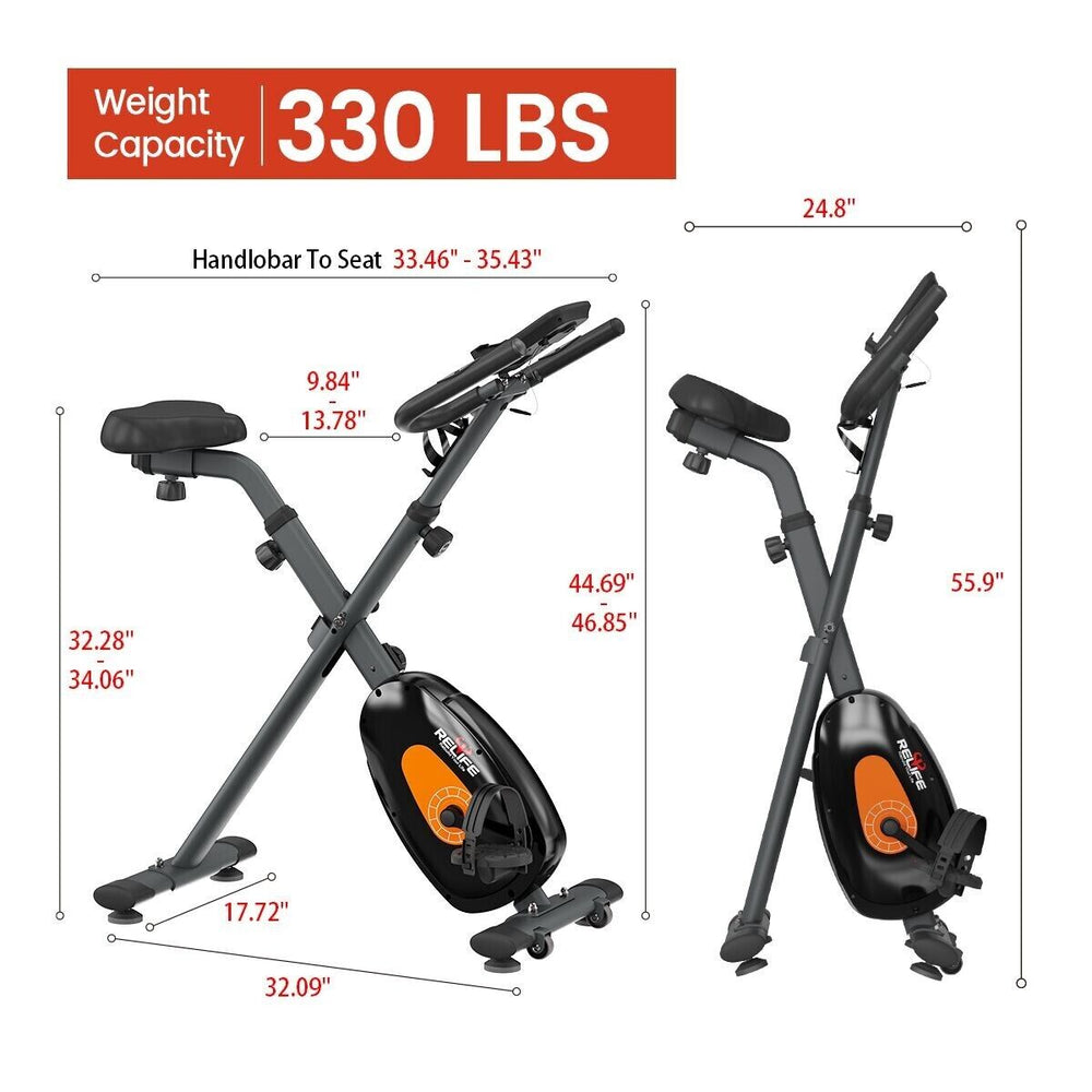 Foldable Exercise Bike Smart Stationary Cycling Bicycle for Home Fitness